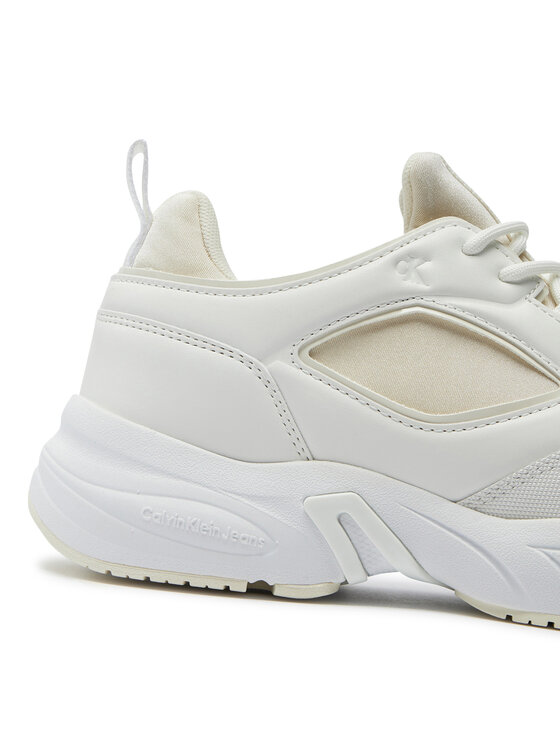 Calvin Klein Jeans Calvin Klein Jeans Superge Retro Tennis Low Lace Mix Mg Mtr YW0YW01497 Écru