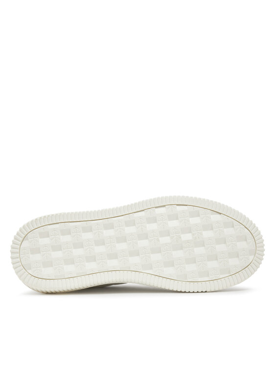 Calvin Klein Jeans Calvin Klein Jeans Sneakersy Chunky Cupsole Laceup Mon Lth YW0YW00823 Biały