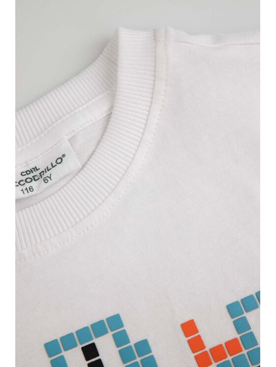 Coccodrillo Coccodrillo T-Shirt WC6143204MBK-001 Biały Regular Fit
