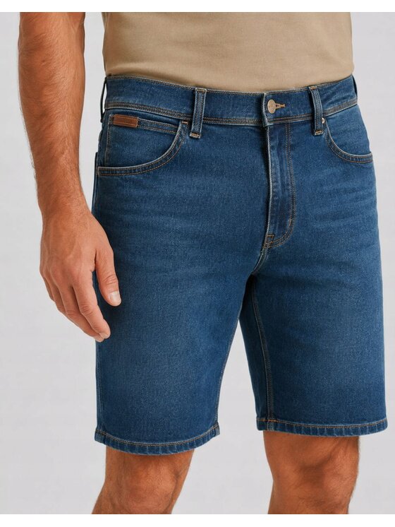 Wrangler Wrangler Szorty jeansowe Texas Shorts Niebieski Basic Fit