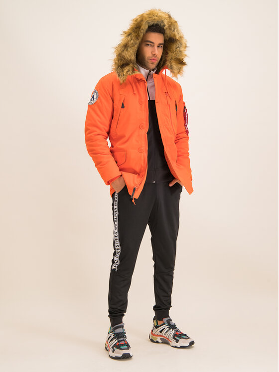 Alpha Industries Alpha Industries Kurtka zimowa Polar 123144 Pomarańczowy Regular Fit