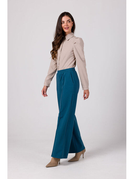 BeWear BeWear Dámske nohavice B275 Modrá Modern Fit