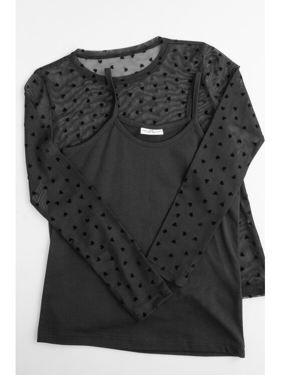 Coccodrillo Coccodrillo S dlouhým rukávem ZC6143103EPG-021 Černá Regular Fit