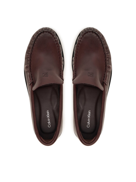 Calvin Klein Calvin Klein Мокасини Round Essential Loafer Lth HW0HW03195 Кафяв