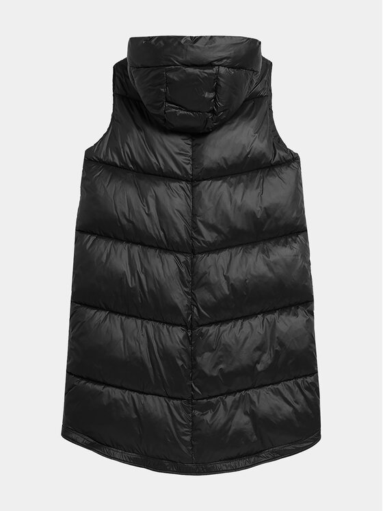 4F 4F Kamizelka 4FAW23TVESF074 Czarny Regular Fit