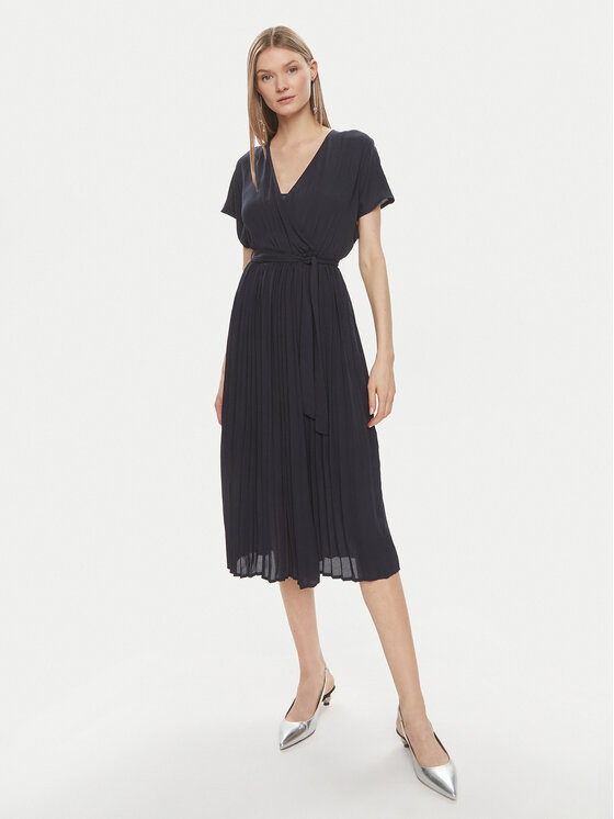 ONLY ONLY Koktejlové šaty Stacia 15319229 Tmavomodrá Regular Fit