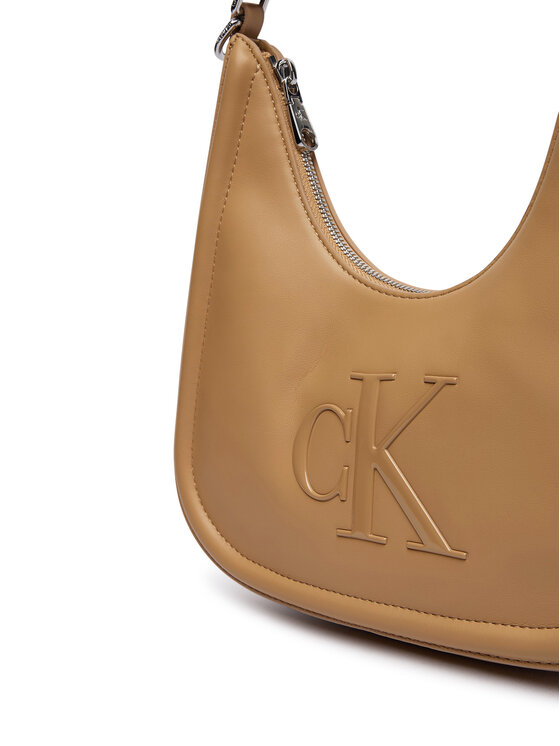 Calvin Klein Calvin Klein Τσάντα Bold Ck Small Crescent LV04F3561G Μπεζ