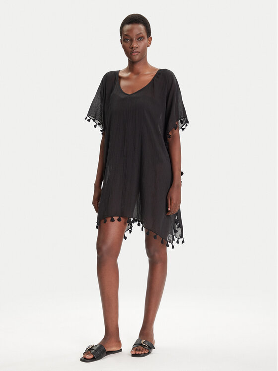 Seafolly Seafolly Strandkleid Amnesia 52162 Schwarz Regular Fit