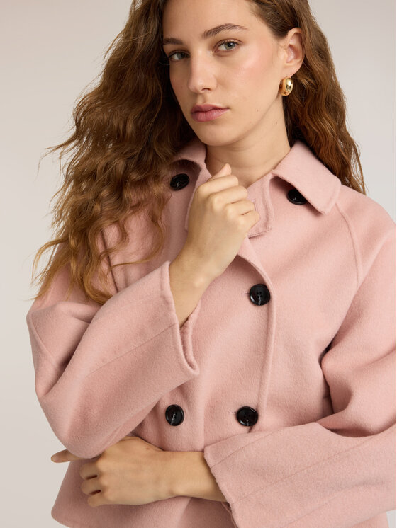 Motivi Motivi Cappotto invernale R019W000189N006 Rosa Boxy Fit