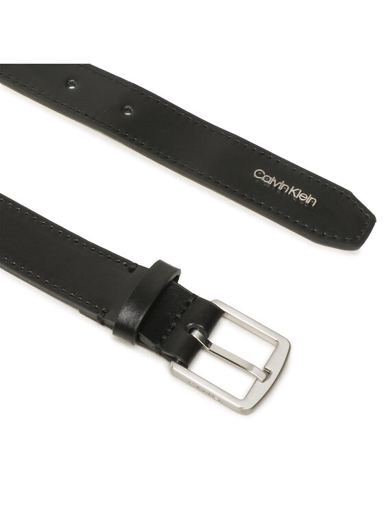Calvin Klein Calvin Klein Pasek Damski Ck Must Sqr Letter Tip 25Mm Belt K60K611015 Czarny