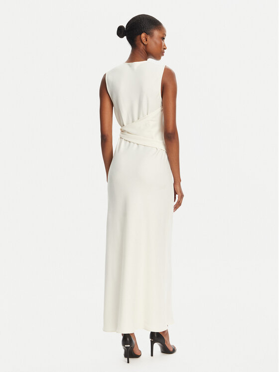 Marella Marella Koktel haljina Titano 2513221053 Écru Regular Fit
