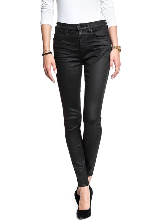 Wrangler Wrangler Jeansy HIGH RISE SKINNY Czarny Skinny Fit