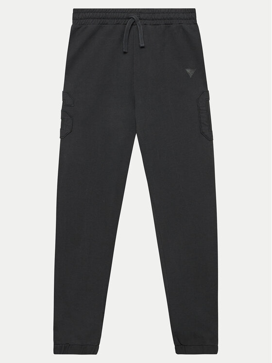 Guess Guess Jogginghose L4YQ13 KAD73 Schwarz Relaxed Fit