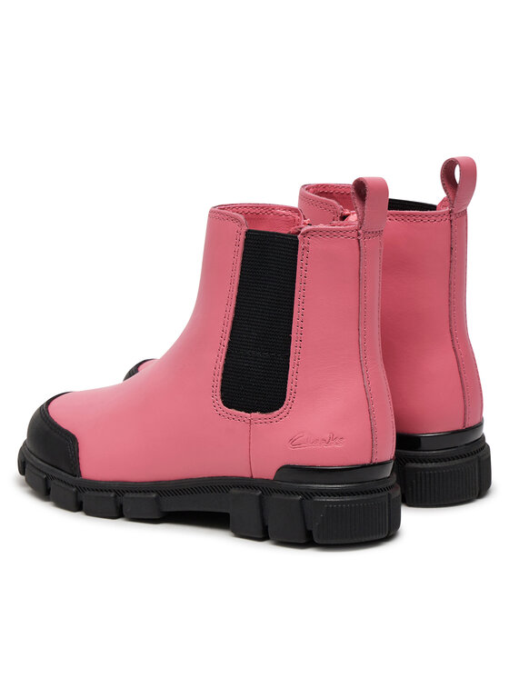 Clarks Clarks Kozaki Evyn Chelsea K. 26179042 Różowy