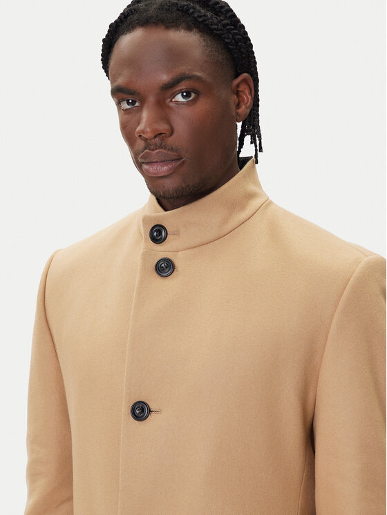 HUGO HUGO Cappotto di lana Mintrax2541 50546551 Beige Regular Fit