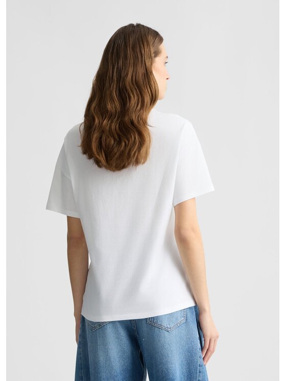 Liu Jo Liu Jo T-Shirt WA5342JS923M9503 Biały Regular Fit