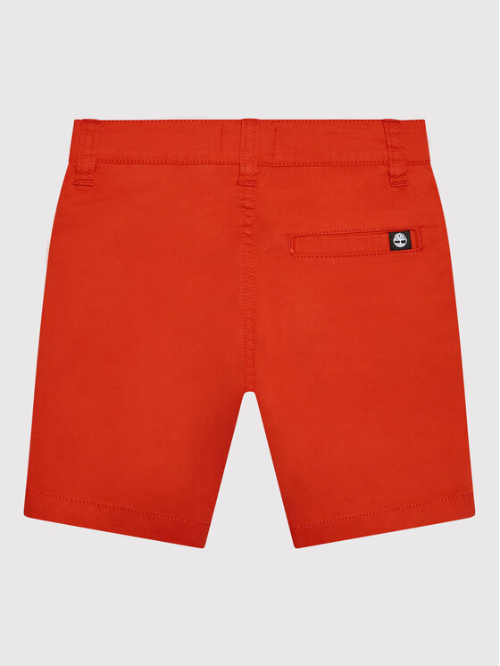 Timberland Timberland Szorty materiałowe T24B73 D Czerwony Regular Fit