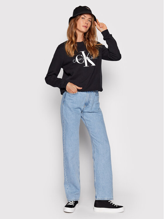 Calvin Klein Jeans Calvin Klein Jeans Μπλούζα J20J219140 Μαύρο Regular Fit