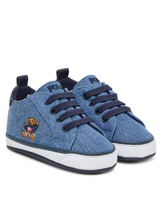 Polo Ralph Lauren Polo Ralph Lauren Scarpette per neonati Quilton Bear Gore RL03477430 Blu scuro