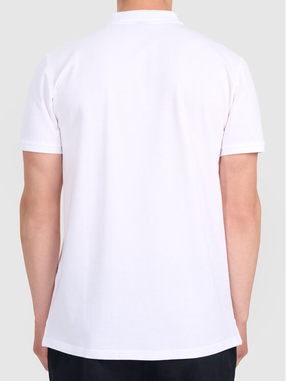 4F 4F Polo TPTSM0771-10 Biały Active Fit
