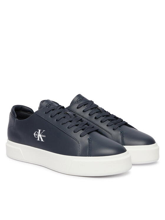 Calvin Klein Calvin Klein Superge Basket Cupsole Laceup Lth Ml YM0YM01460 Mornarsko modra