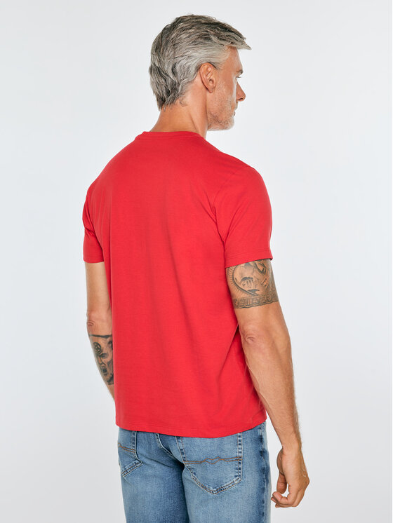 BIG STAR BIG STAR T-Shirt NELLER Czerwony Basic Fit