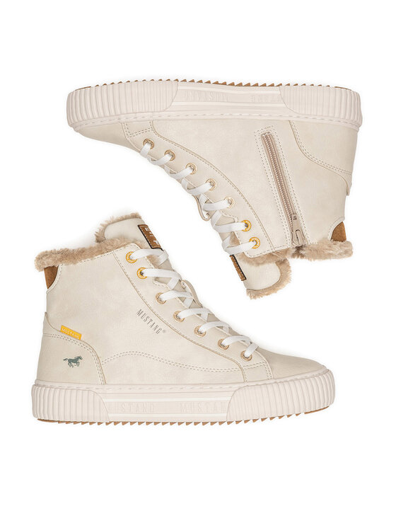 Mustang Mustang Schnürschuhe 1442-601 Écru