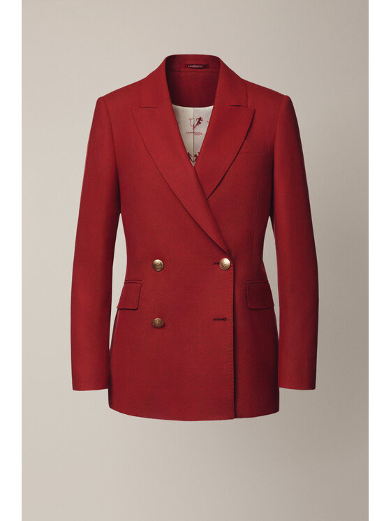 Lancerto Lancerto Marynarka Blera MA073225000008 Czerwony Slim Fit