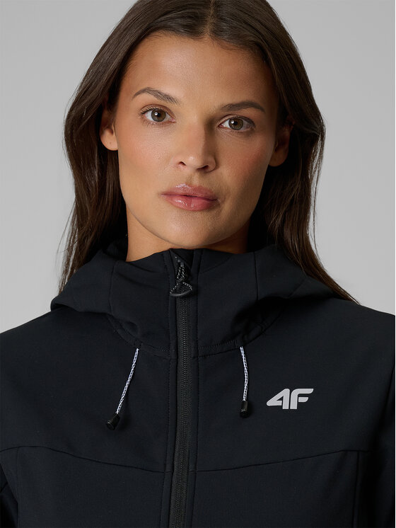 4F 4F Kurtka przejściowa URBAN COMMUTER Czarny Regular Fit