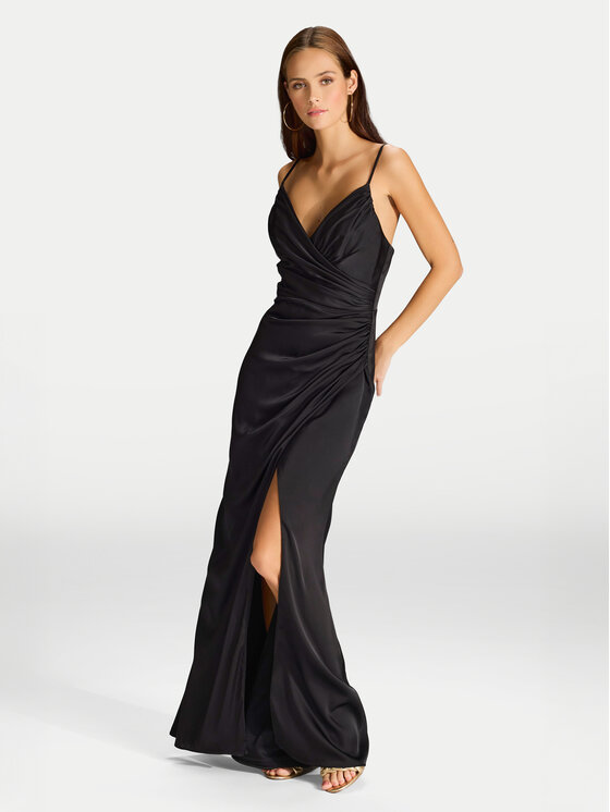 Hey Kyla Hey Kyla Rochie de seară 5AI075HK Negru Slim Fit