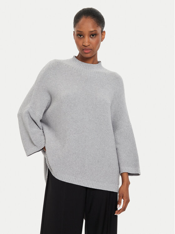 Kontatto Kontatto Rollkragenpullover 3M0213 Grau Relaxed Fit