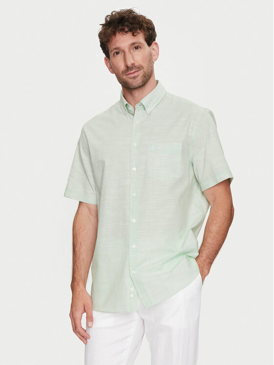Bugatti Bugatti Camicia 9450 58330A Verde Regular Fit