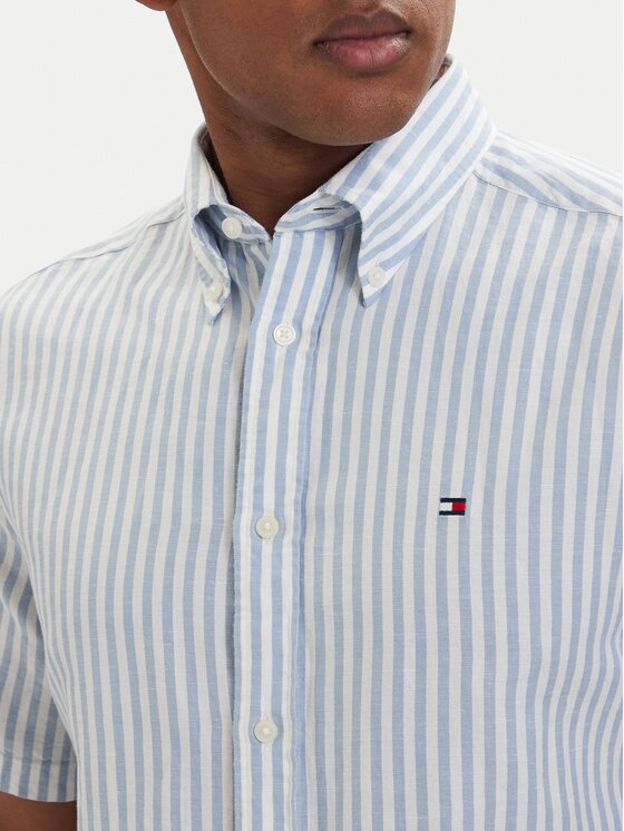 Tommy Hilfiger Tommy Hilfiger Marškiniai MW0MW42449 Šviesiai mėlyna Regular Fit