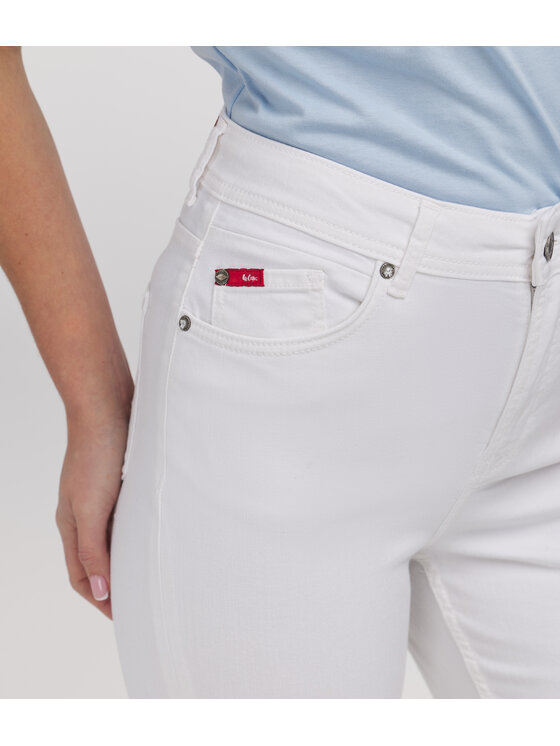 Lee Cooper Lee Cooper Jeansy JEANS D MATEA 2424 WHITE Biały Regular Fit