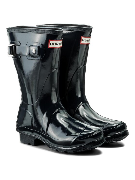 Hunter Hunter Гумени ботуши Org Short Gloss WFS1000RGL Тъмносин