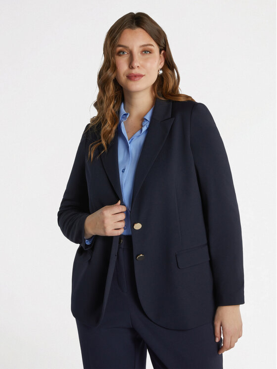 Fiorella Rubino Fiorella Rubino Marynarka Q496T000173N034 Niebieski A-Line Fit