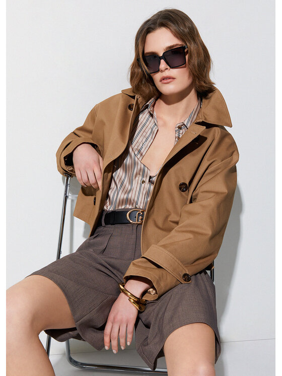 Liu Jo Liu Jo Trench CA6201T521AP9575 Beige Regular Fit