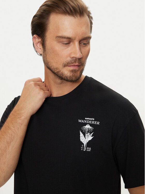 Jack&Jones Jack&Jones Marškinėliai Bradley 12264415 Juoda Relaxed Fit