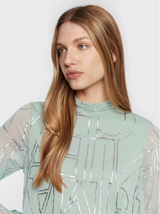 Armani Exchange Armani Exchange Každodenní šaty 6LYA33 YN3FZ 5990 Zelená Regular Fit