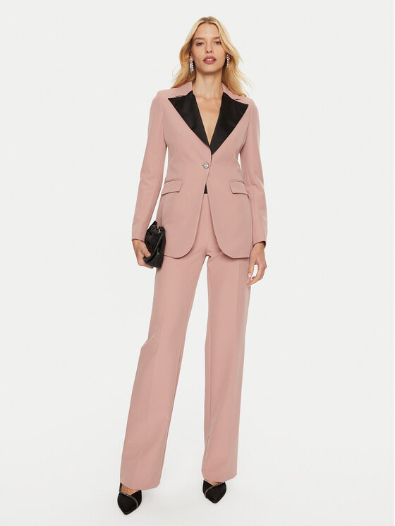 ARTIGLI ARTIGLI Hlače iz tkanine ACPA000049 Roza Regular Fit