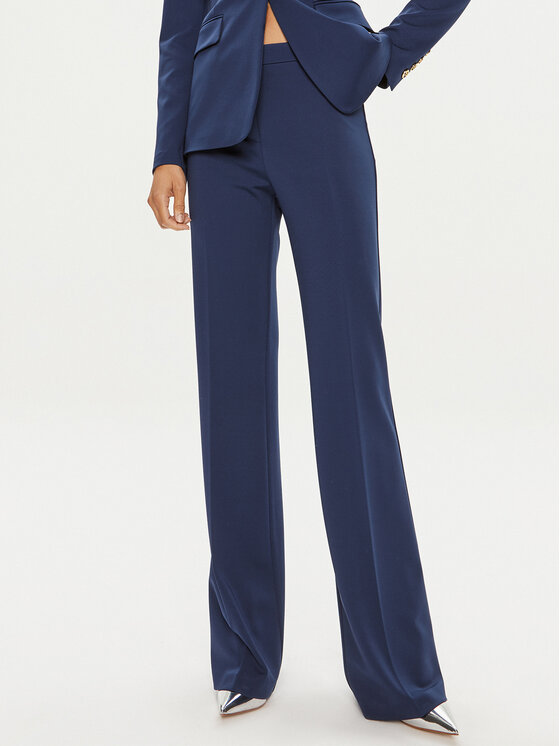 Pinko Παντελόνι υφασμάτινο Hulka 100054 A0HM Σκούρο μπλε Regular Fit