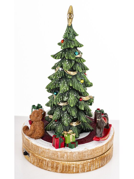 MIAhome MIAhome Figurka choinka LED z pozytywką 25x15,5x15,5 cm PERI Kolorowy