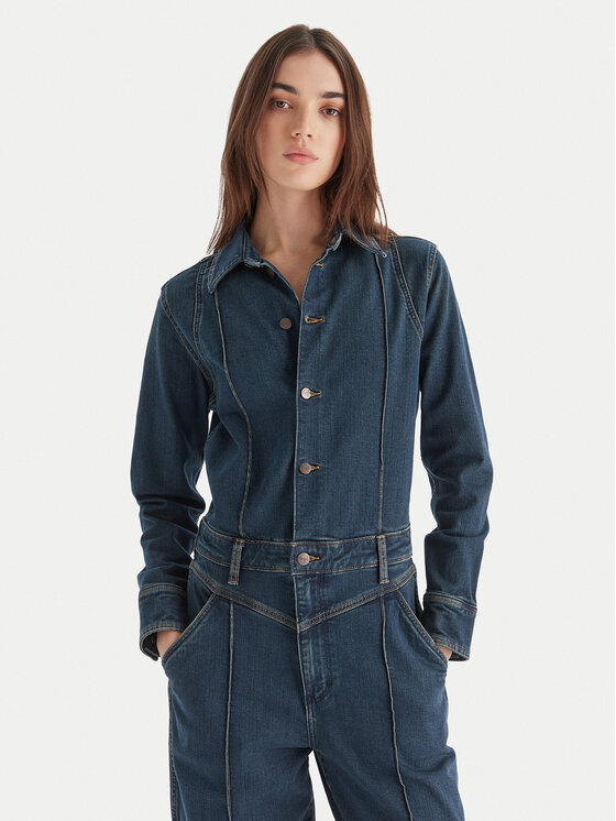 Wrangler Wrangler Kombinezonas Western 112371042 Tamsiai mėlyna Regular Fit
