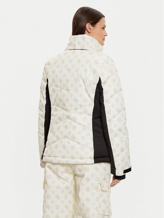 Guess Guess Скиорско яке W4PL3N WH0K0 Кремав Regular Fit