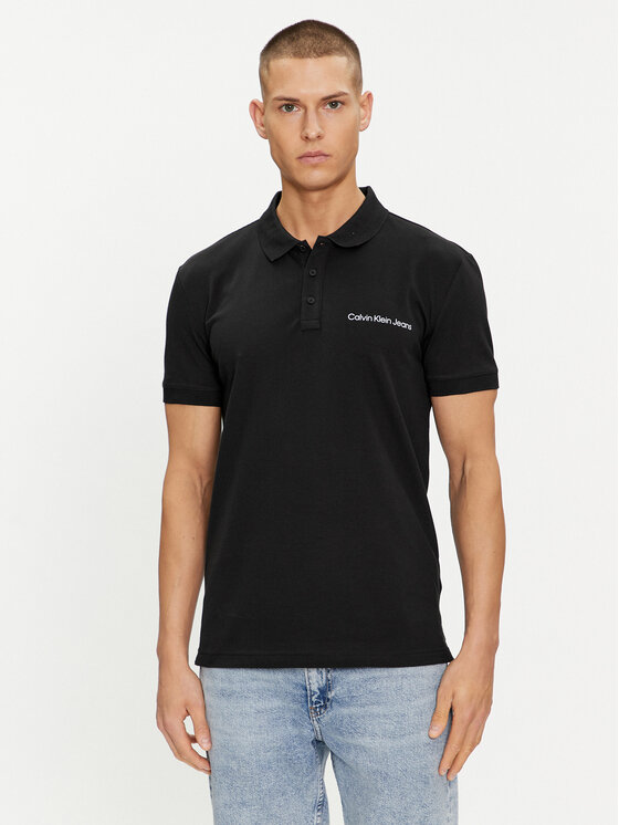 Calvin Klein Jeans Polo Institutional J30J325495 Melns Regular Fit