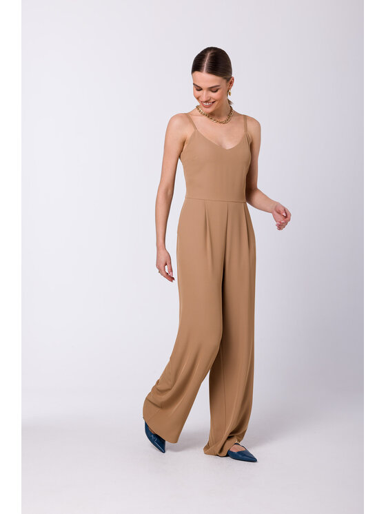 Stylove Stylove Jumpsuit S333 Beige Regular Fit