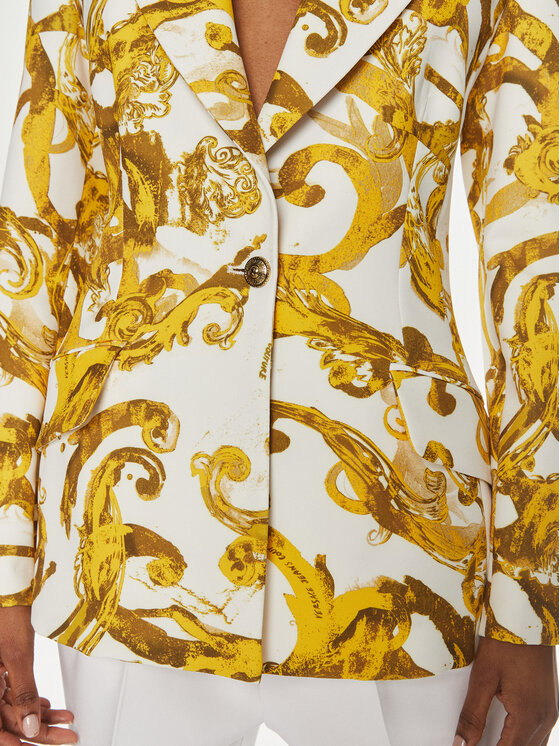 Versace Jeans Couture Marynarka 76HAQ702 Biały Slim Fit | Modivo.pl