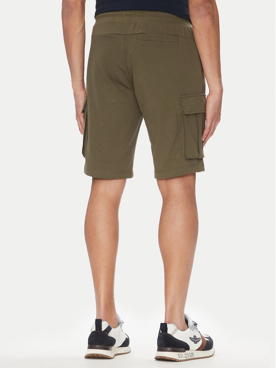 Aeronautica Militare Aeronautica Militare Pantaloni scurți sport 251BF025F459 Kaki Regular Fit