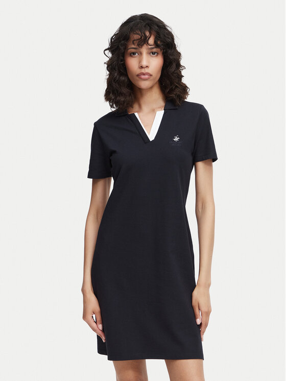 Beverly Hills Polo Club Rochie de zi P-SS26W-ABP526591-0298 Bleumarin Regular Fit