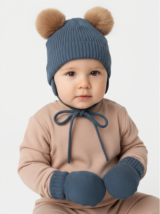 NAME IT NAME IT Set di Cappello e Guanti 13206459 Blu